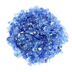 AZ Patio Heaters Reflective Fire Pit Fire Glass - Cobalt Blue