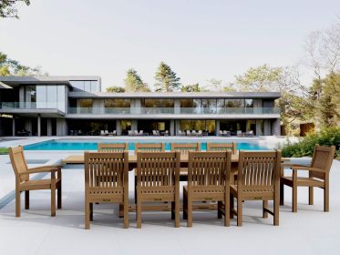 Bahama Sahara 11-Pieces 10' Rectangular Dining Set