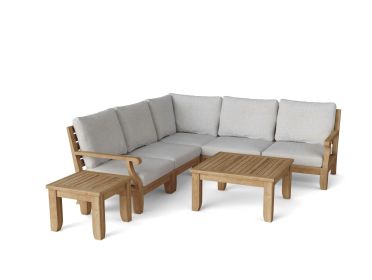 Riviera Luxe 7-Pieces Modular Set with Square Tables